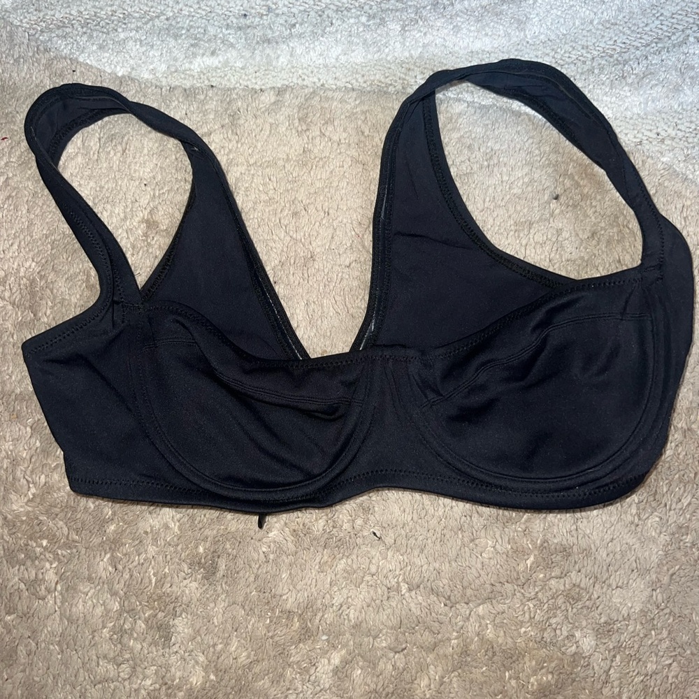 SKIMS Black Bikini Top